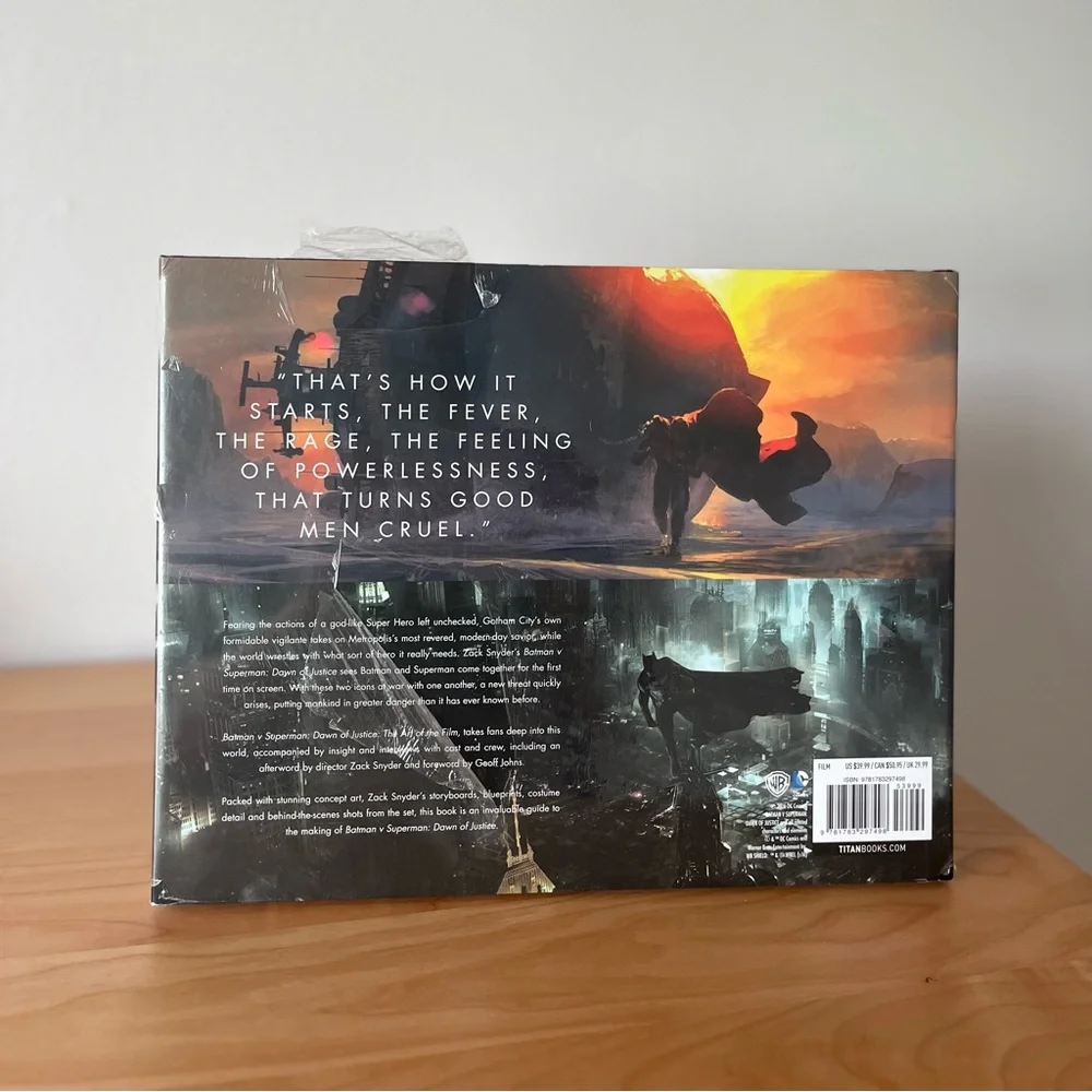 NWT Batman v Superman (2016) Behind the Scenes Hardcover Book